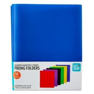 Pen+Gear 13-Pocket Letter-Size Expanding File Folder, Textured Gray